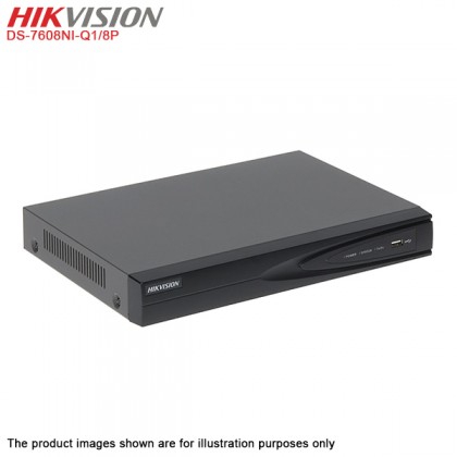 Hikvision DS-7608NI-Q1/8P 8 Channel 8MP 4K Plug and Play IP Network Video 